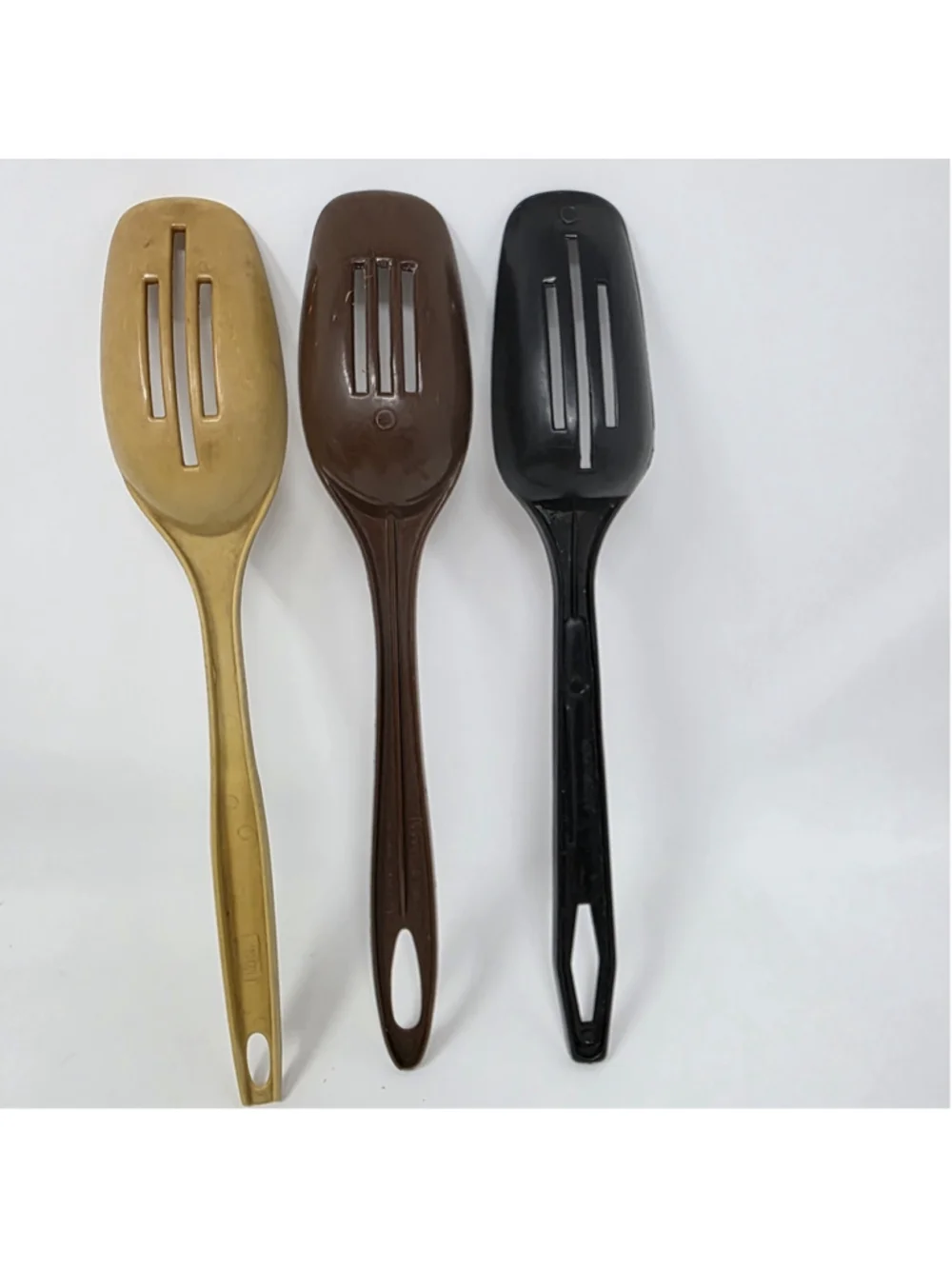 Ensar Foley King Kraft Vtg Lot Of 3 Nylon Plastic Slotted Spoons Farmhouse